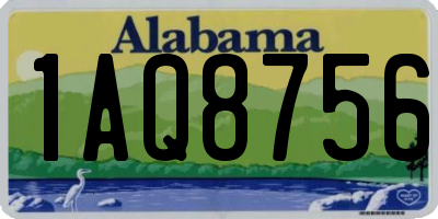AL license plate 1AQ8756
