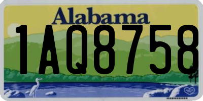 AL license plate 1AQ8758