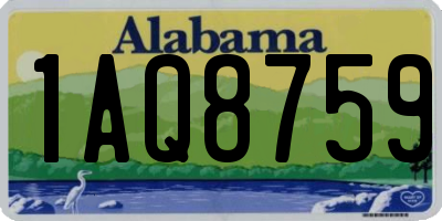 AL license plate 1AQ8759