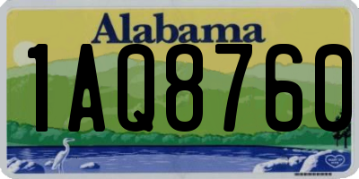 AL license plate 1AQ8760