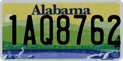 AL license plate 1AQ8762