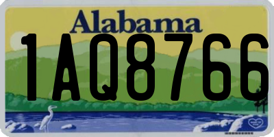 AL license plate 1AQ8766