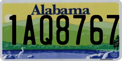 AL license plate 1AQ8767