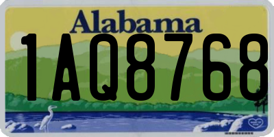 AL license plate 1AQ8768