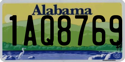 AL license plate 1AQ8769