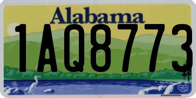 AL license plate 1AQ8773