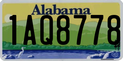 AL license plate 1AQ8778