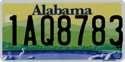 AL license plate 1AQ8783