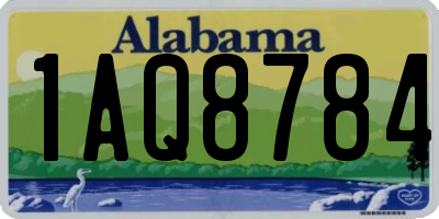 AL license plate 1AQ8784