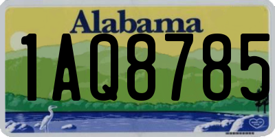 AL license plate 1AQ8785