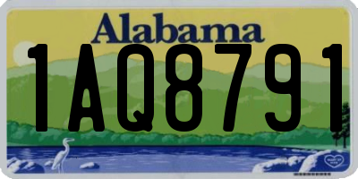 AL license plate 1AQ8791