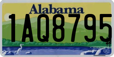 AL license plate 1AQ8795