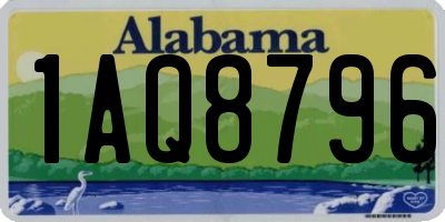 AL license plate 1AQ8796