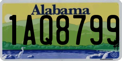 AL license plate 1AQ8799