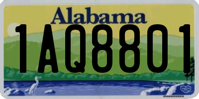 AL license plate 1AQ8801