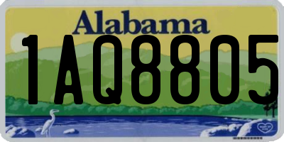 AL license plate 1AQ8805