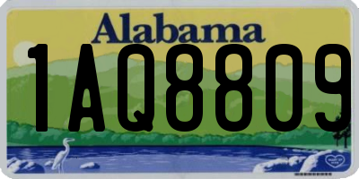 AL license plate 1AQ8809