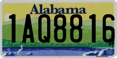 AL license plate 1AQ8816
