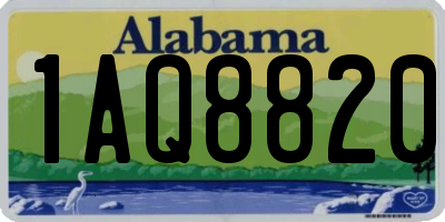 AL license plate 1AQ8820