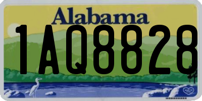 AL license plate 1AQ8828