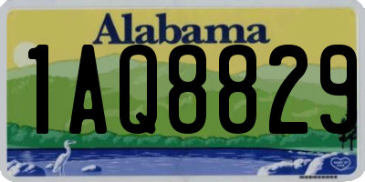 AL license plate 1AQ8829