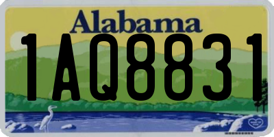 AL license plate 1AQ8831