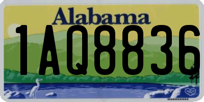 AL license plate 1AQ8836