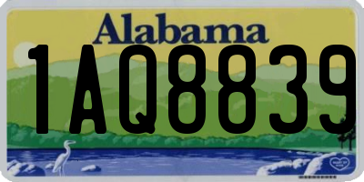 AL license plate 1AQ8839