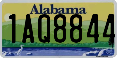 AL license plate 1AQ8844