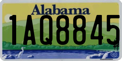 AL license plate 1AQ8845