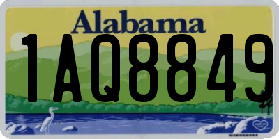 AL license plate 1AQ8849