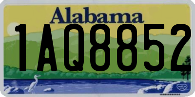 AL license plate 1AQ8852