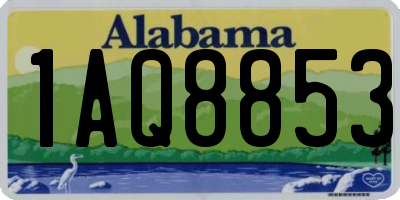 AL license plate 1AQ8853