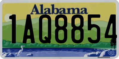 AL license plate 1AQ8854