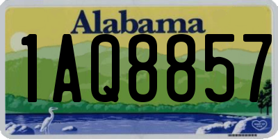 AL license plate 1AQ8857