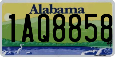 AL license plate 1AQ8858