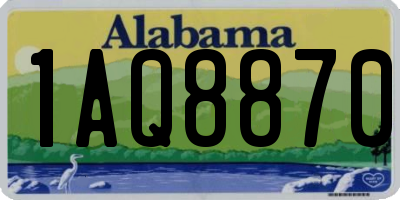 AL license plate 1AQ8870