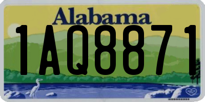 AL license plate 1AQ8871