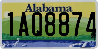 AL license plate 1AQ8874