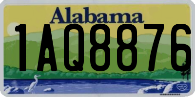 AL license plate 1AQ8876