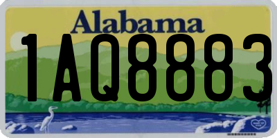 AL license plate 1AQ8883