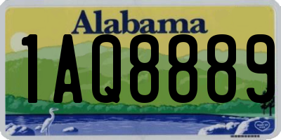 AL license plate 1AQ8889