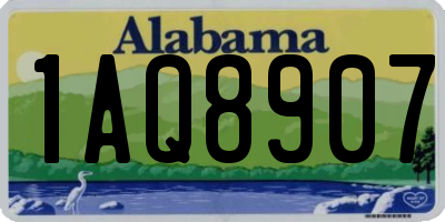 AL license plate 1AQ8907