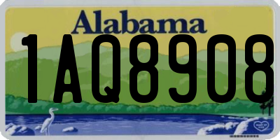 AL license plate 1AQ8908