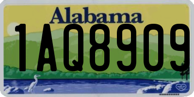 AL license plate 1AQ8909