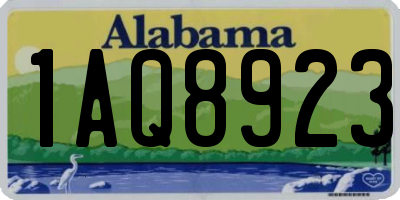 AL license plate 1AQ8923