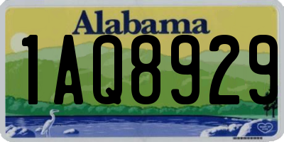 AL license plate 1AQ8929