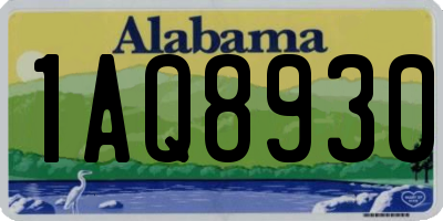 AL license plate 1AQ8930