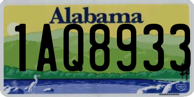 AL license plate 1AQ8933