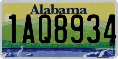AL license plate 1AQ8934